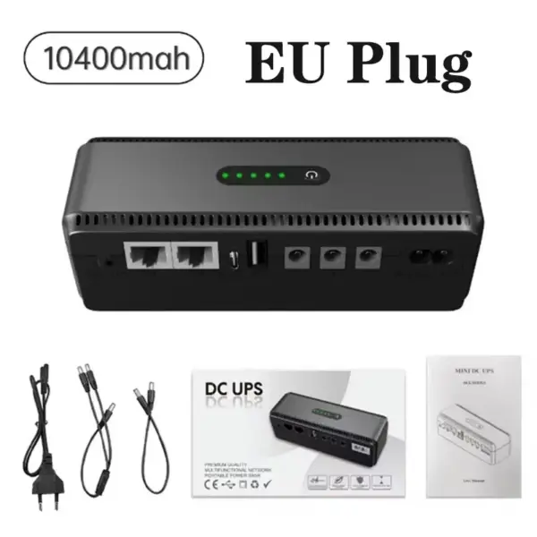 DC UPS Battery Backup 10400mAh Multi-Output - Image 6