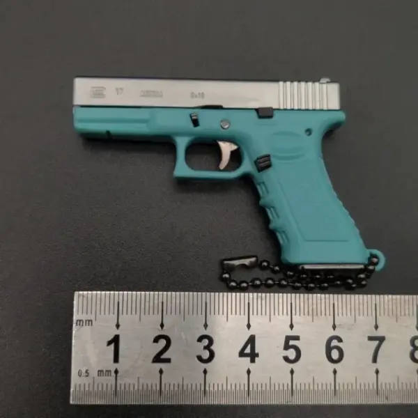 1:3 Scale G17 Metal Keychain Toy Gun - Image 12