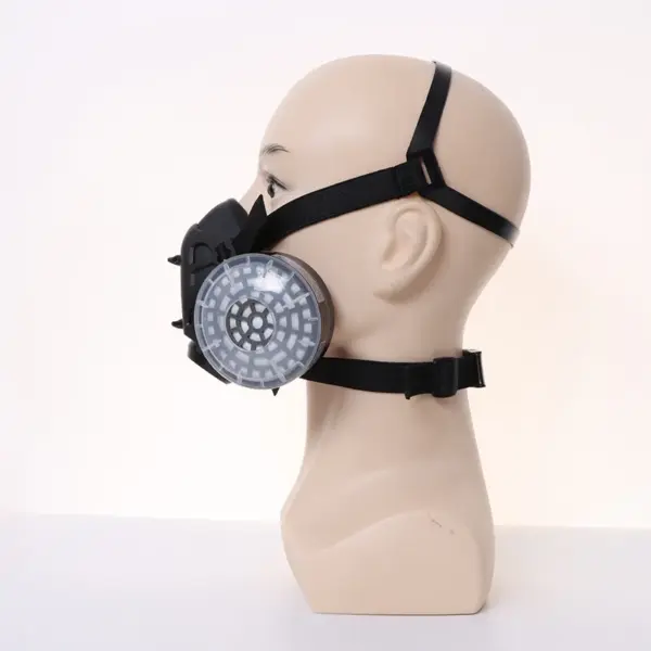 Black Half Face Respirator with P-A-1 Filter - Image 3