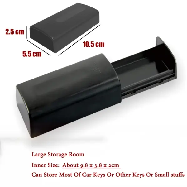 Magnetic Black Key Safe Box for Secure Storage - Image 2