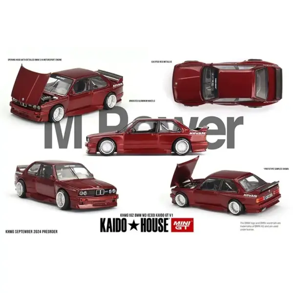 1:64 BMW M3 E30 Diecast Model Car - Image 2