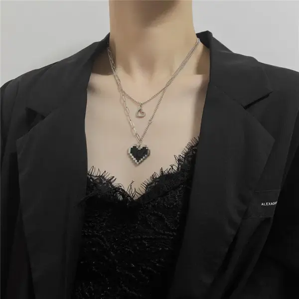 Bohemian Pearl Charm Necklace with Crystal Details - Image 16