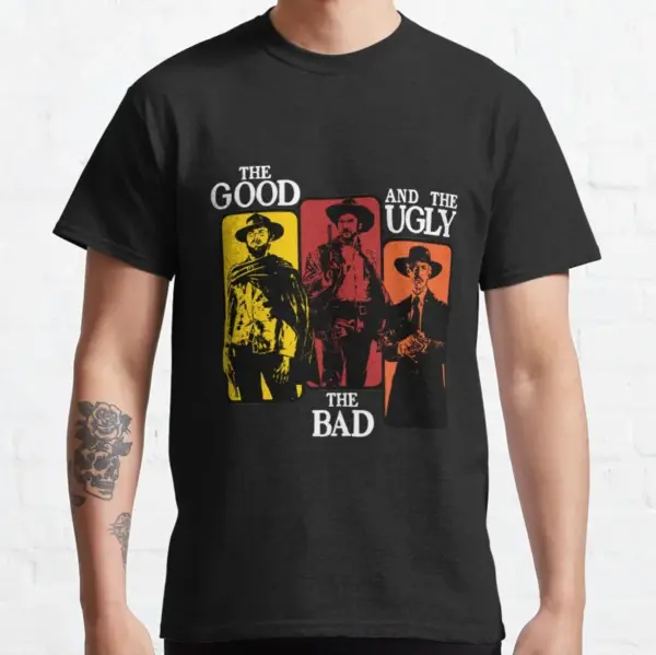 Clint Eastwood Vintage Cowboy T-Shirt for Men - Image 3