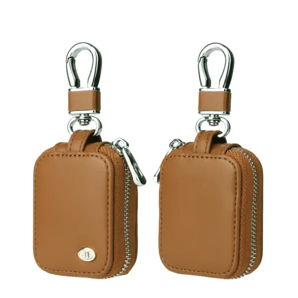 Universal Leather AirPods Case with Zipper - Image 12