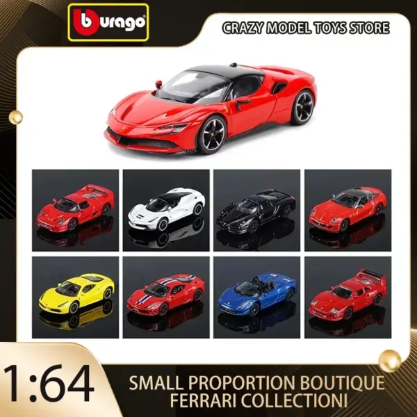 Bburago 1:64 Ferrari Model Car Set - Image 3