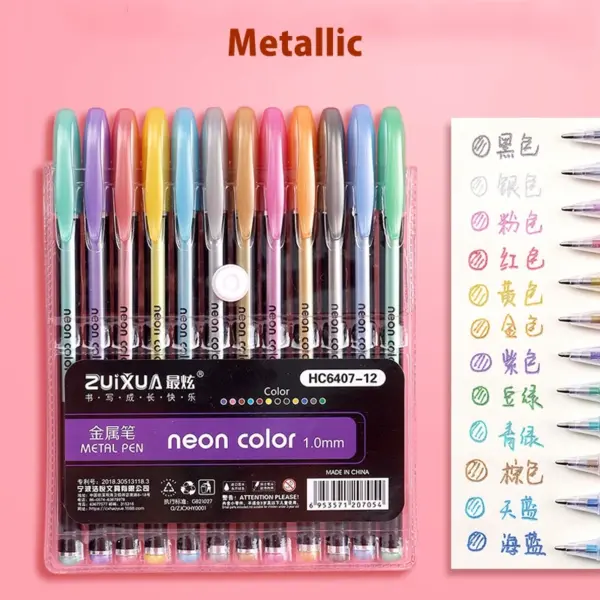 48 Pcs Glitter Gel Pen Set for Art - Image 15