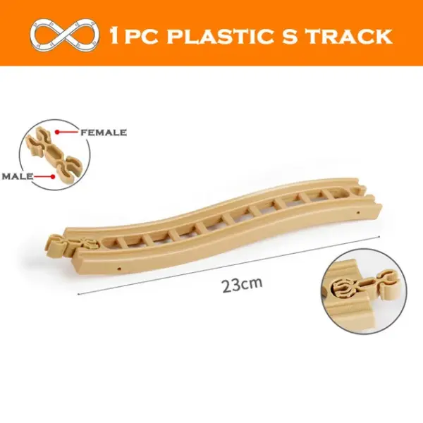 Wooden Train Track Accessories for Railway Fun - Image 9