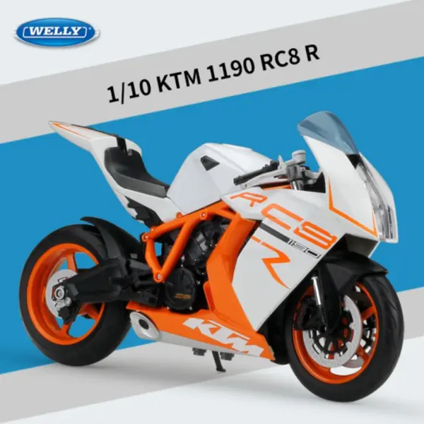 WELLY 1:10 KTM 1190 RC8 R Motorcycle Model - Image 7
