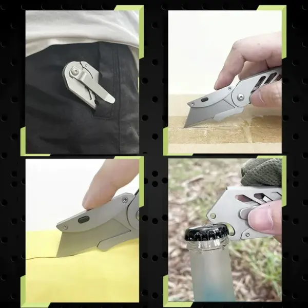 Stainless Steel Folding Utility Knife SK5 Blade - Image 5