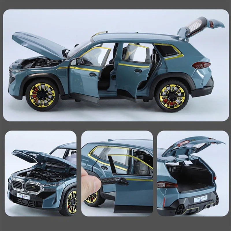 1:24 Alloy Sports Car Model with Sound and Light 3 1:24 Alloy Sports Car Model with Sound and Light - Image 3