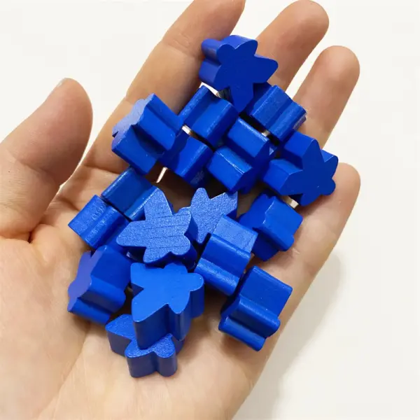 100PCS 16mm Wooden Meeples for Tabletop Games - Image 12