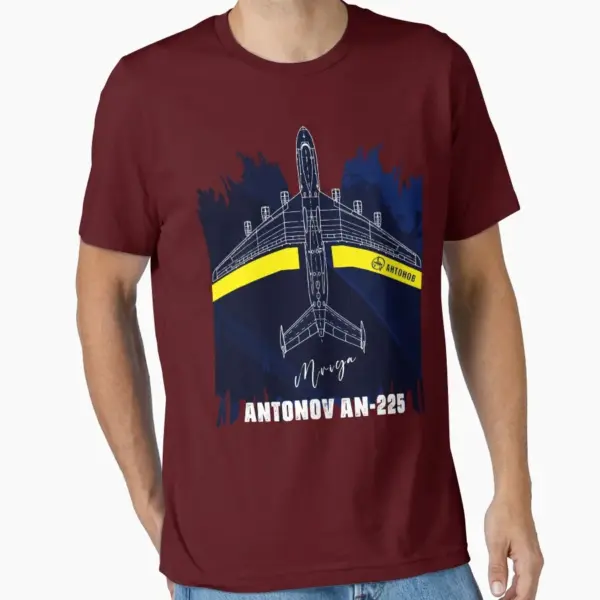 Antonov AN225 Mriya Cargo Aircraft T-Shirt - Image 9