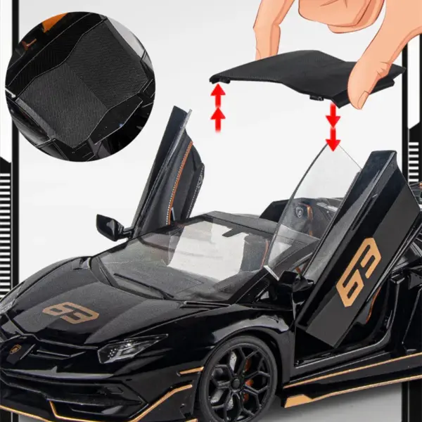 1/18 Scale Alloy Aventador SVJ 63 Model Car - Image 2