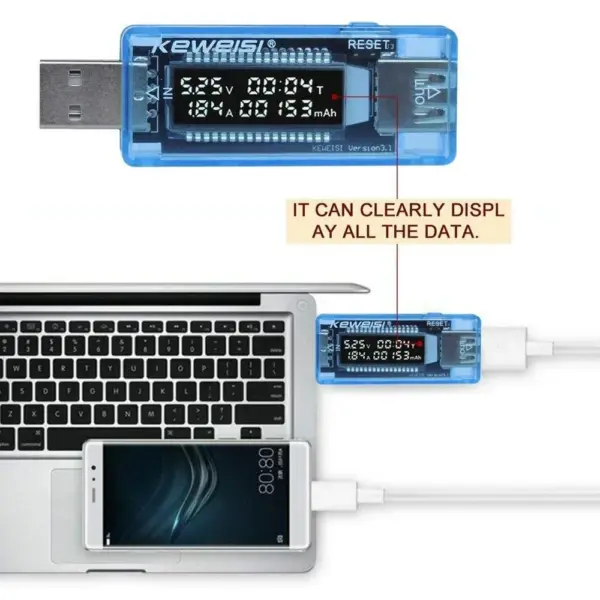 USB Power Bank Tester Voltage and Capacity Meter - Image 6