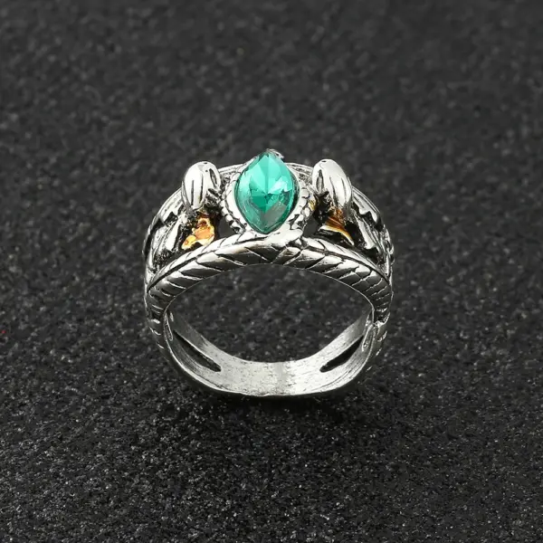 Barahir Ring with Green Crystal for Cosplay - Image 2