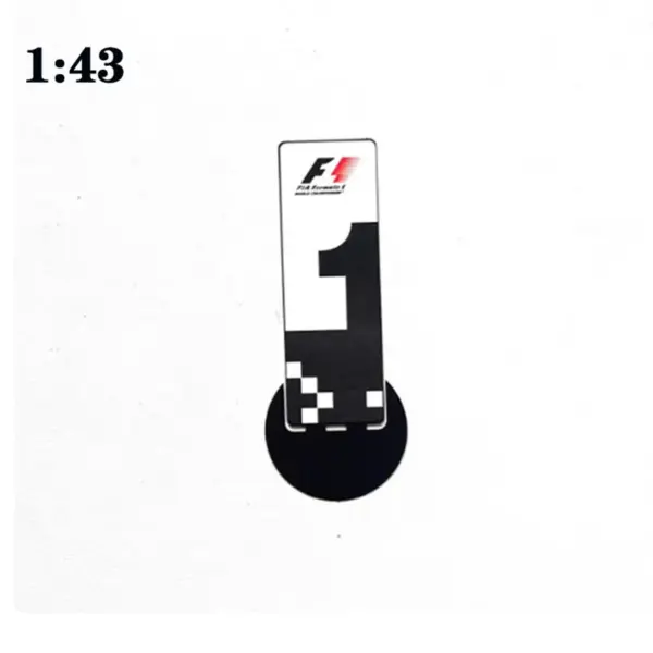 1:43 Scale F1 Model Parking Plate Decor - Image 9