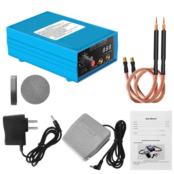 5000W Mini Spot Welder Kit for 18650 Batteries - Image 9