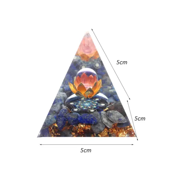5cm Natural Stone Orgonite Pyramid Crystal - Image 34