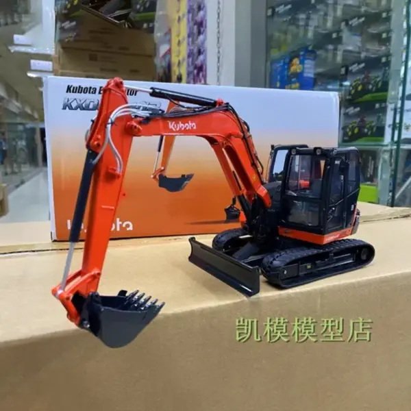 1:24 Diecast Alloy KX080-4a2 Excavator Model - Image 3