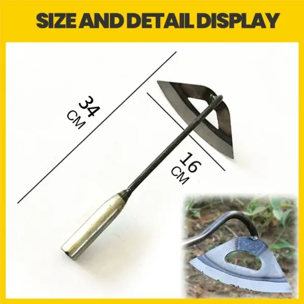 All-Steel Handheld Weeding Hoe for Gardening - Image 8