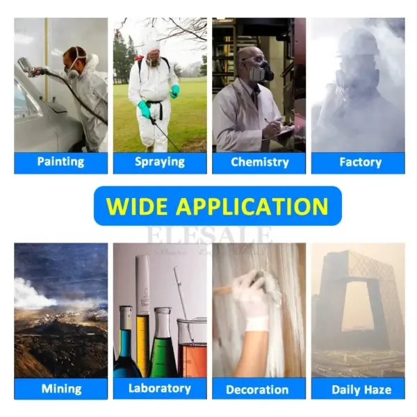 Gas Dust Mask Chemical Respirator for Safety - Image 6