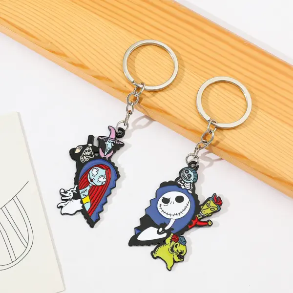 Jack and Sally Heart Keychain for Couples - Image 5