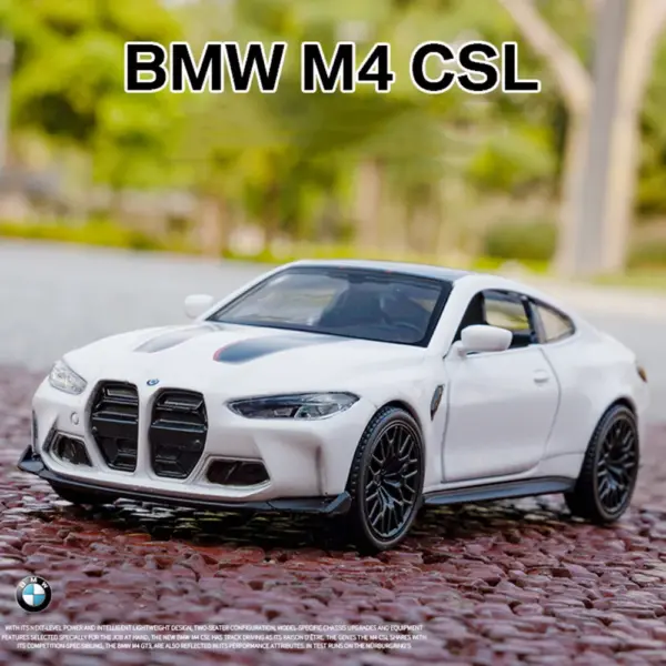 1:36 BMW M4 CSL Die-cast Model Car - Image 6