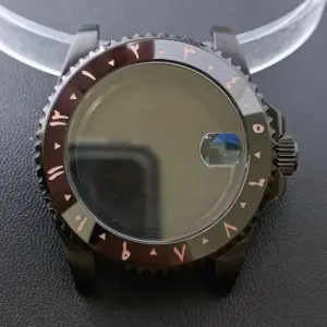 NH35 GMT Steel Watch Case 40.5mm Silver 203 Safcafe24610742049b5cc84d528235d7X