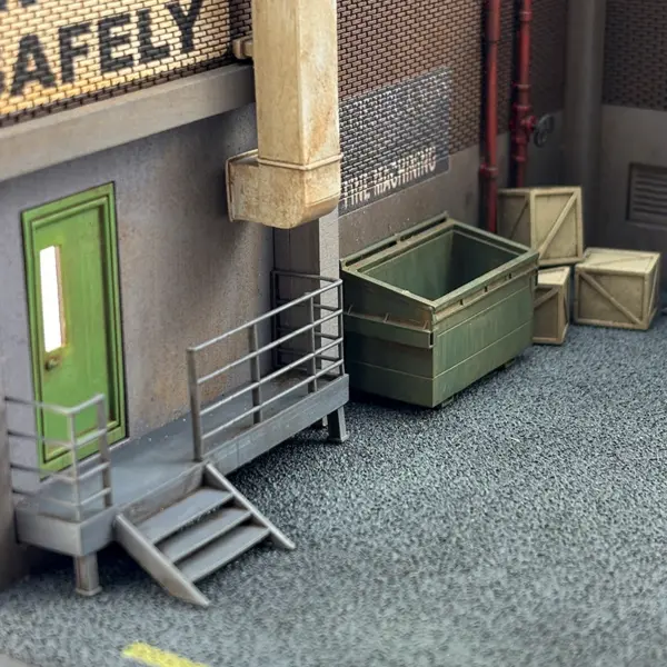 1:64 Resin Parking Lot Scene Model Display - Image 5