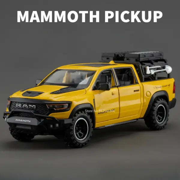 1/32 Dodge RAM MAMMOTH Diecast Pickup Model - Image 7