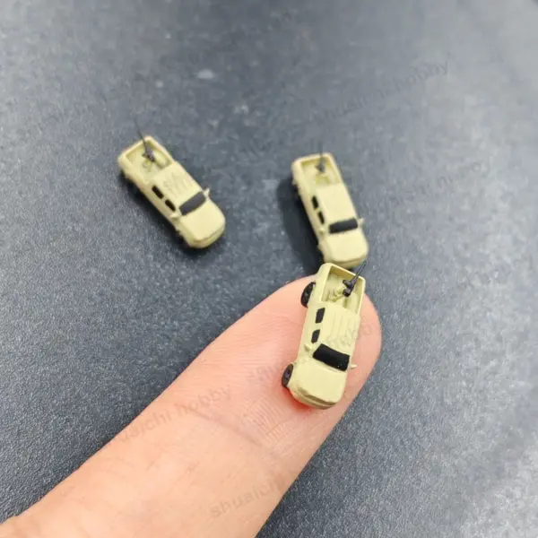 5PCS 1/350 Scale Military Pickup Truck Models - Image 5