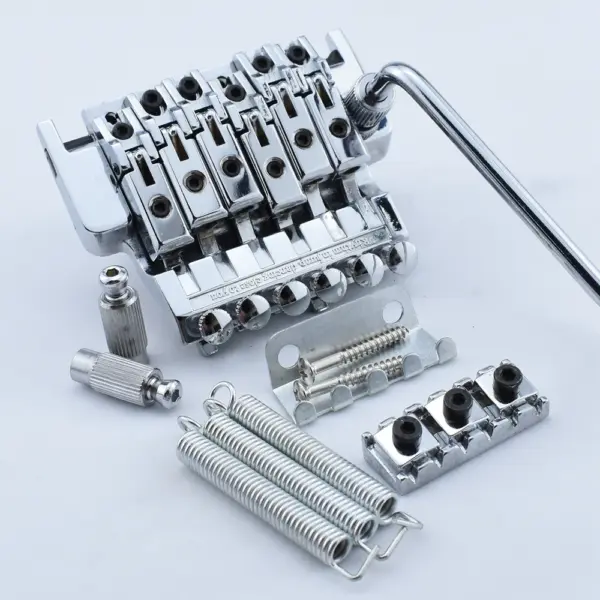 Chrome Electric Guitar Tremolo System Bridge Set - Image 7