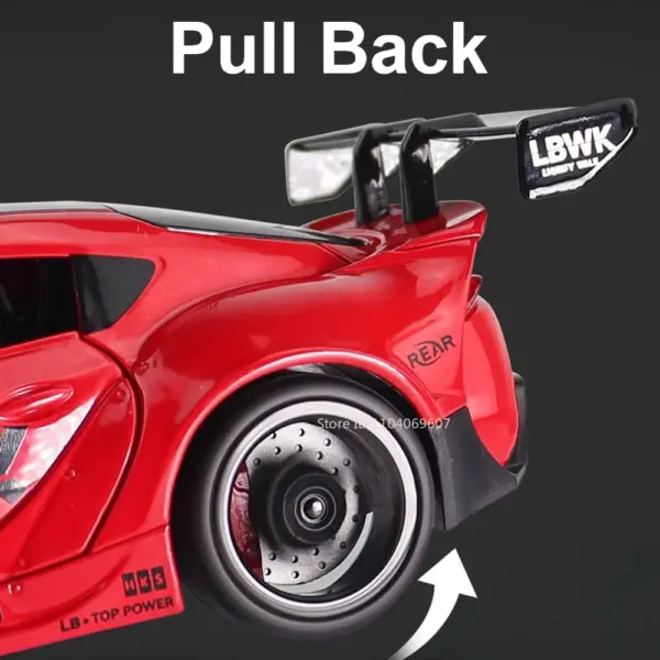 1:22 Scale Supra Diecast Model Car with Sound - Image 4