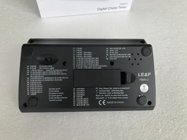 LEAP PQ9912 Digital Chess Clock Timer - Image 5