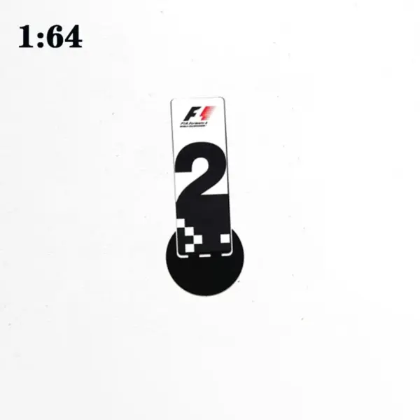 1:64 Scale F1 Parking Plate Model Decoration - Image 13