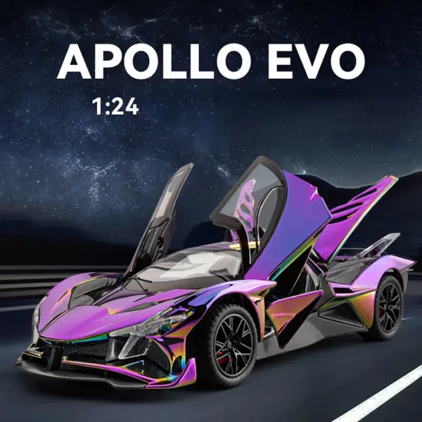 1/24 Scale Alloy Apollo EVO Super Car Model - Image 3