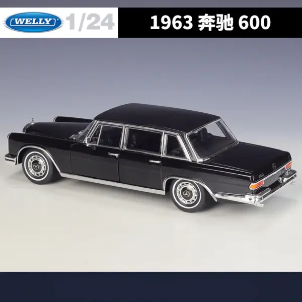 1:24 Mercedes Benz 600 Diecast Model Car - Image 6