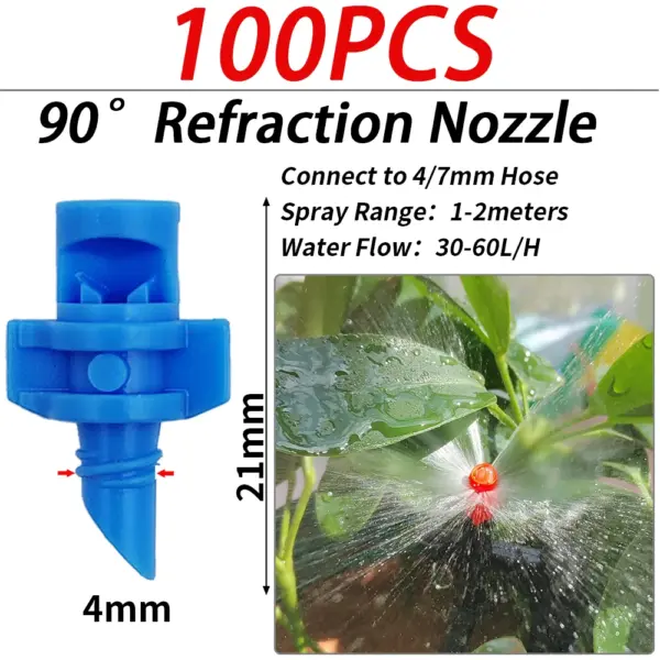 100PCS Male Barbed Drip Irrigation Nozzles - Image 8