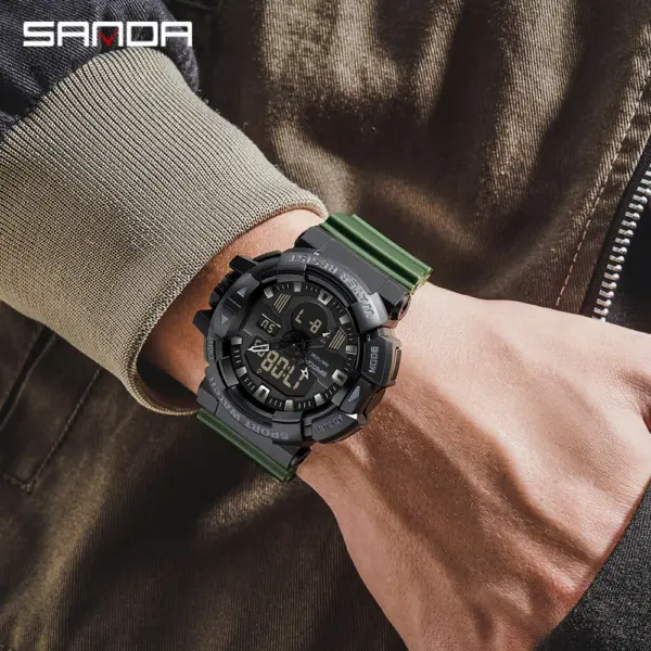 SANDA 3129 Military Sport Quartz Wrist Watch - Image 6