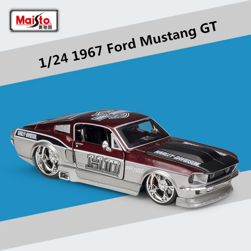 Maisto 1:24 1967 Ford Mustang GT Model Car 3 Maisto 1:24 1967 Ford Mustang GT Model Car - Image 3