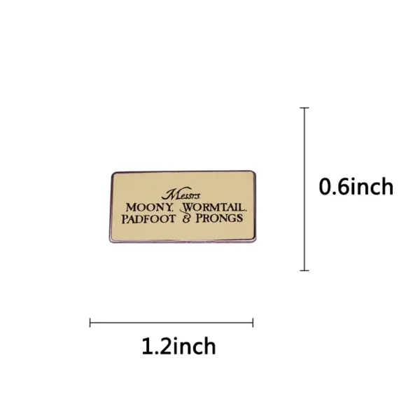 Moony Wormtail Padfoot Prongs Enamel Pin - Image 2