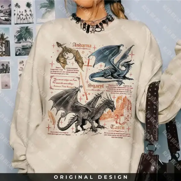 Women’s Dragon Wing College Sweatshirt - Image 3