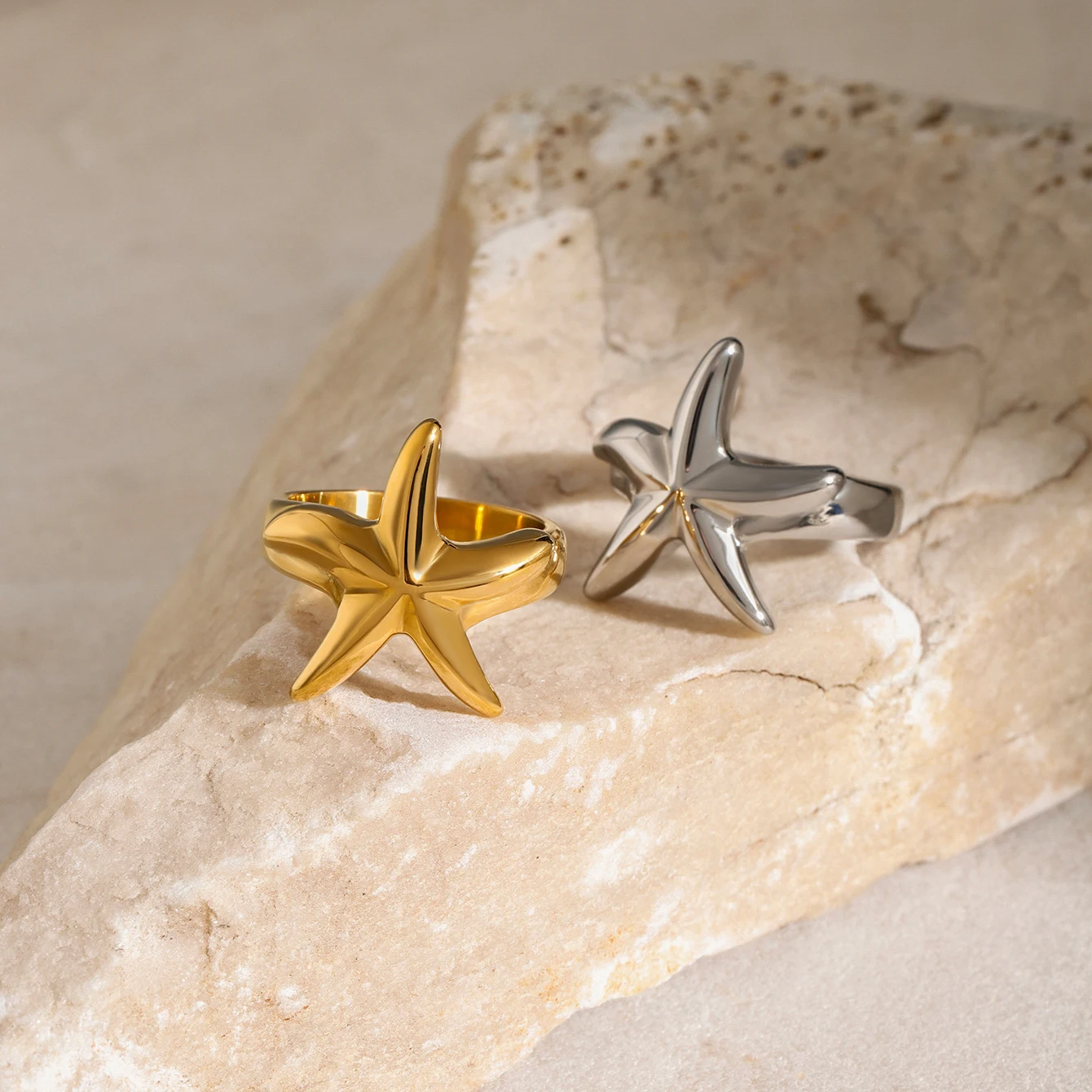 Stainless Steel Starfish Ring for Women 4 Stainless Steel Starfish Ring for Women - Image 4