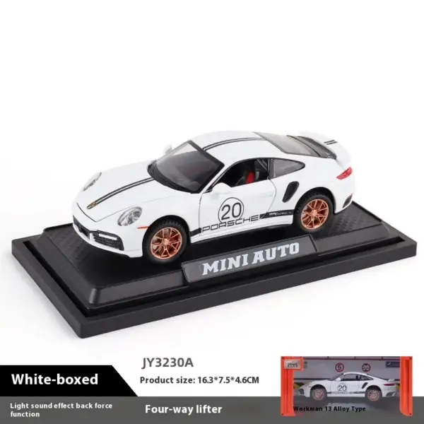 1:32 Scale Metal Porsche 911 Turbo S Model - Image 12