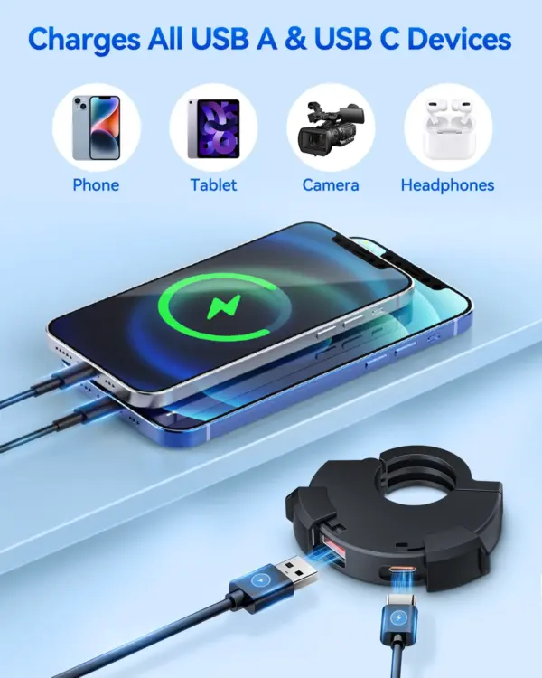 30W Waterproof USB Charger for Motorcycles - Image 3