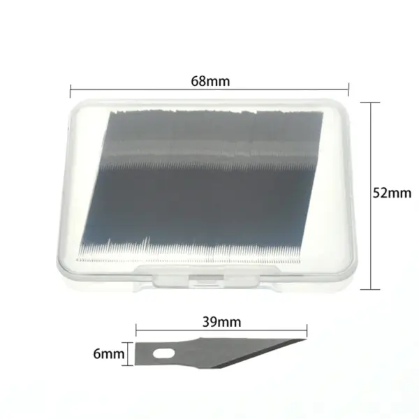 100 Stainless Steel Replacement Knife Blades - Image 2