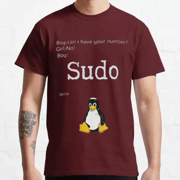 Funny Linux Programmer T-Shirt for Men - Image 2
