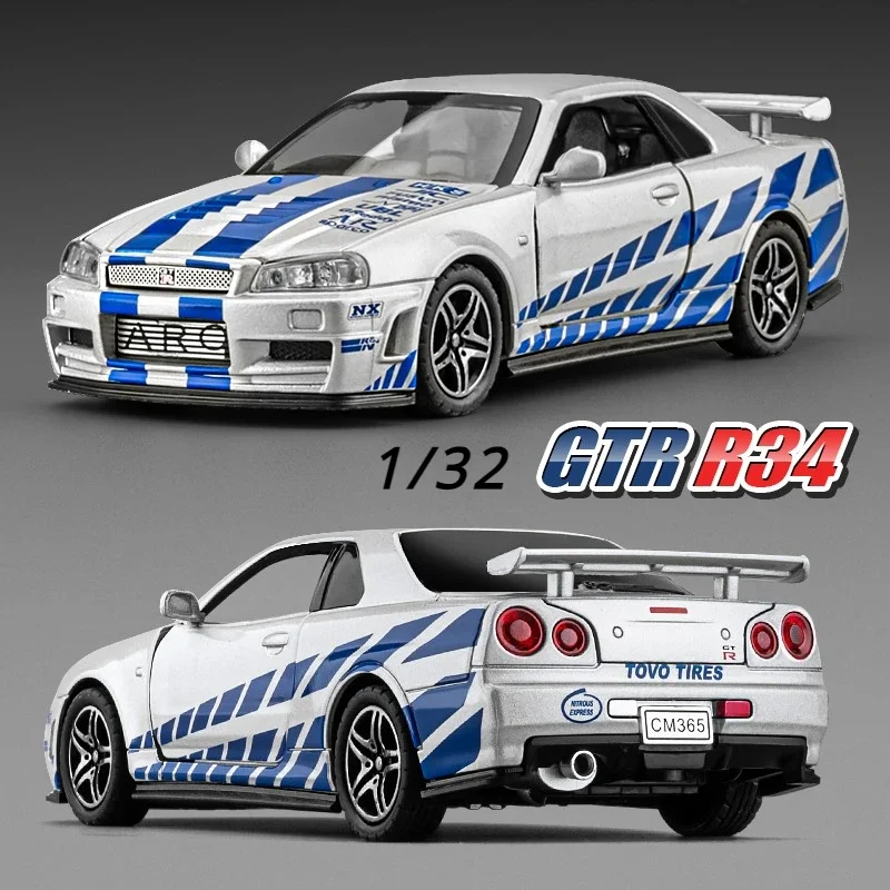 Wild Speed Nissan Skyline GT-R R34 Alloy Model 2 Wild Speed Nissan Skyline GT-R R34 Alloy Model - Image 2