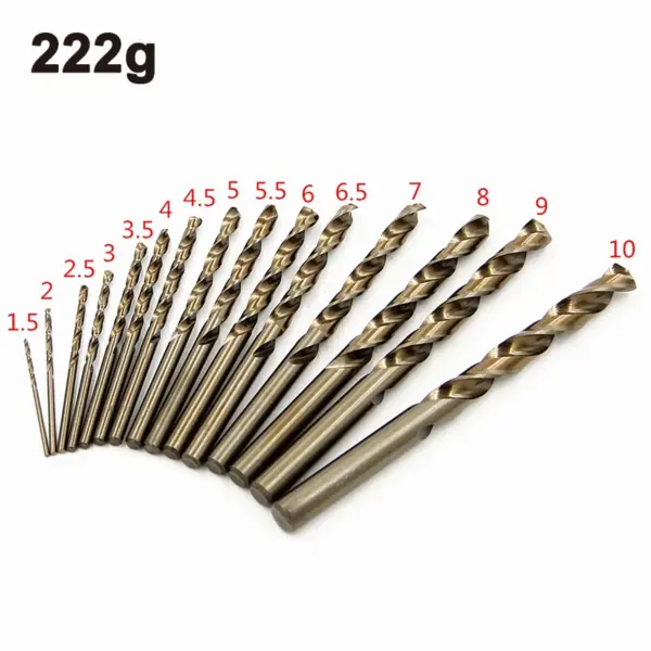 15pc M35 Cobalt Twist Drill Bit Set - Image 3