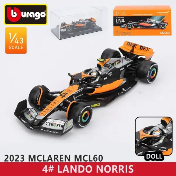 Bburago 1:43 F1 Racing Car Model Red Bull RB20 - Image 14